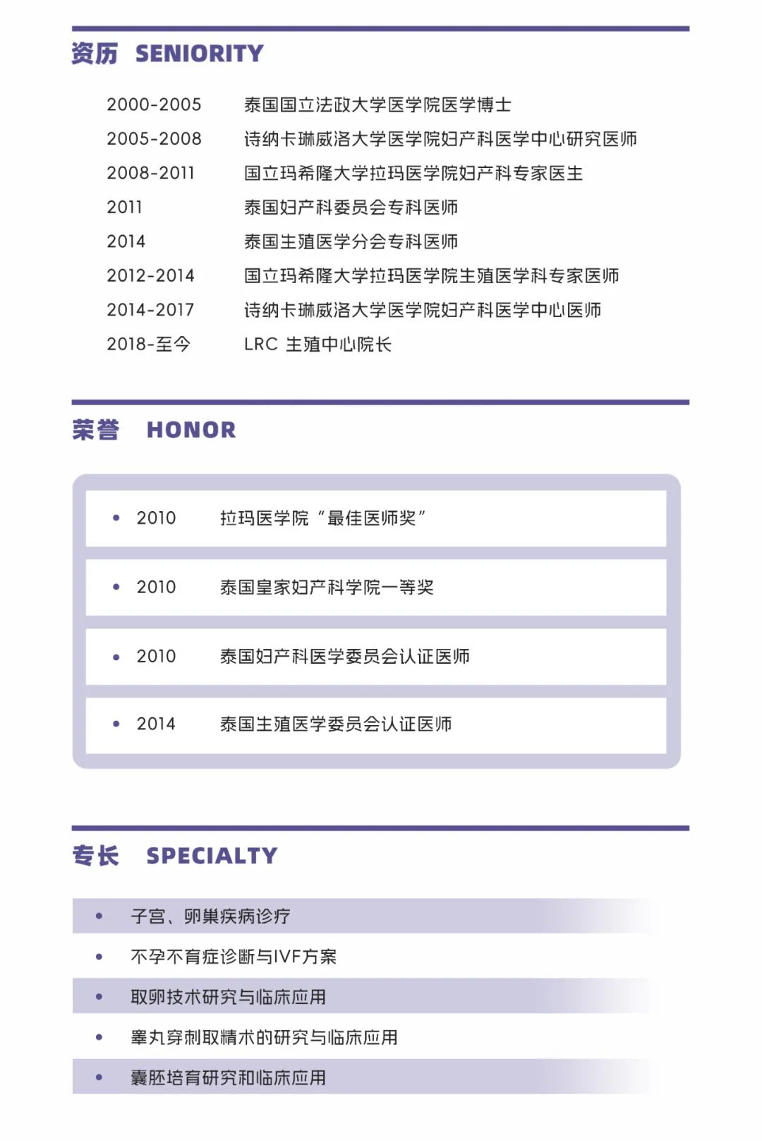 LRC院长颂宝医生介绍